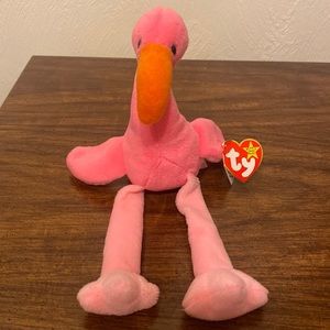 💜5/$16 💜 Rare NWT Pinky Beanie Baby 💖🧡💖